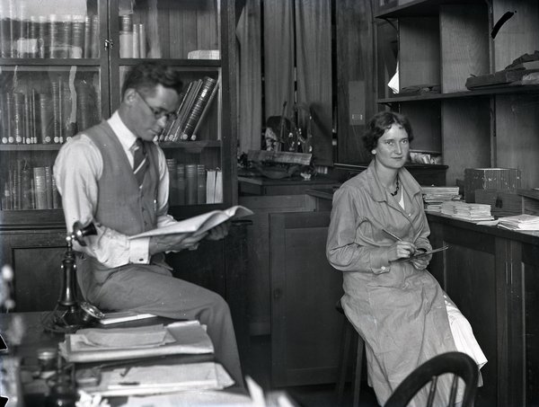 AMS514/VA180_8 Anthropologists Frederick McCarthy and Elsie Bramell, 1933.