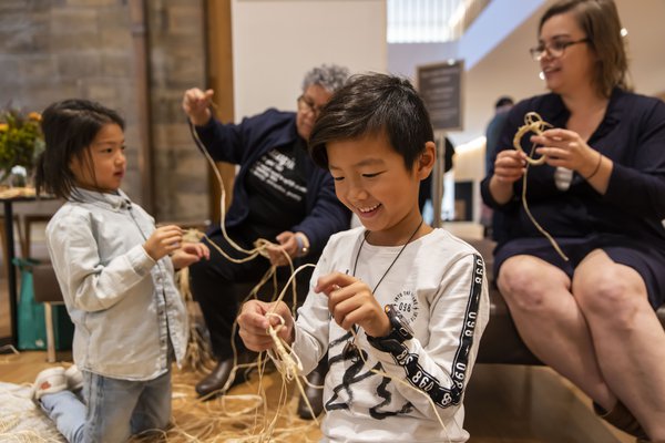 Ngumpie Weaving at Unsettled Opening Weekend