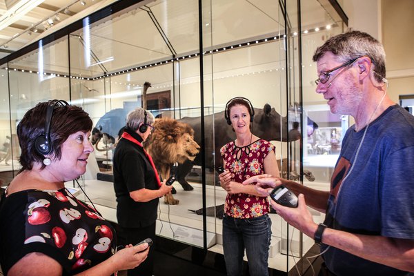 Portable hearing loop in Wild Planet gallery