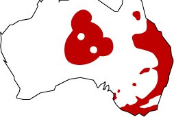 Drop Bear Distribution Map