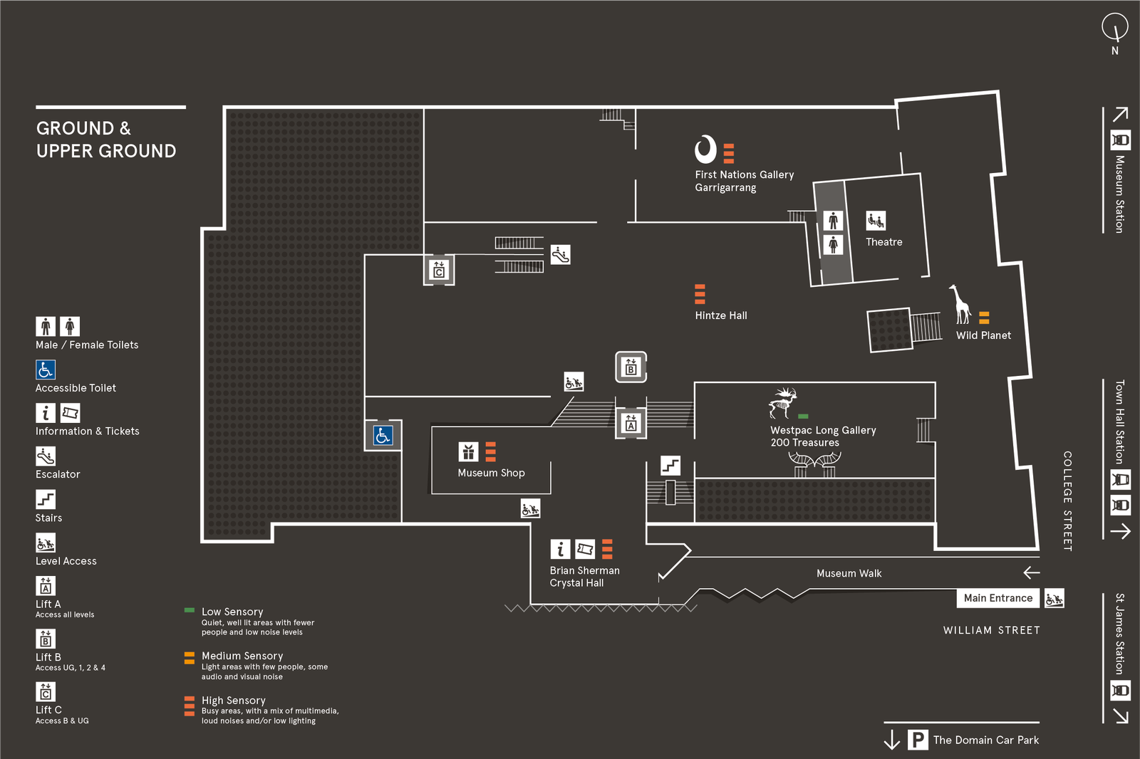 AM Map - Level Ground (G) and Upper Ground (UG) 2023