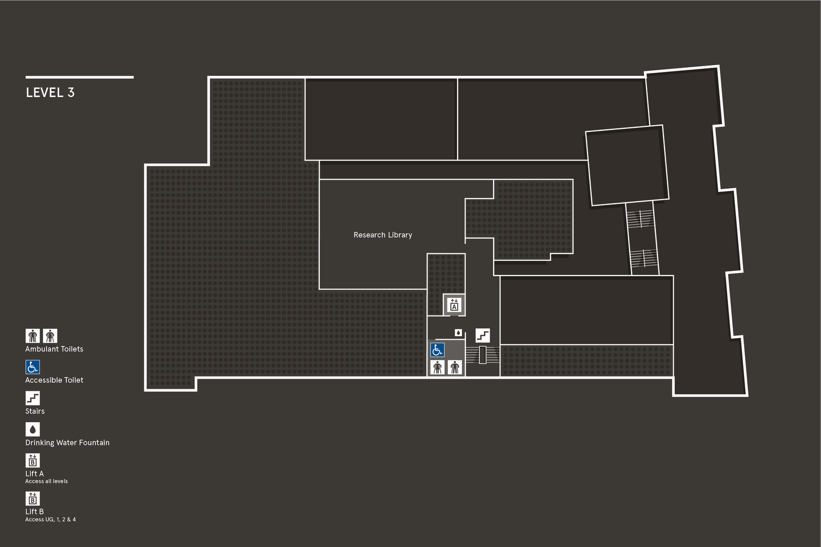 Australian Museum visitor map of Level 3